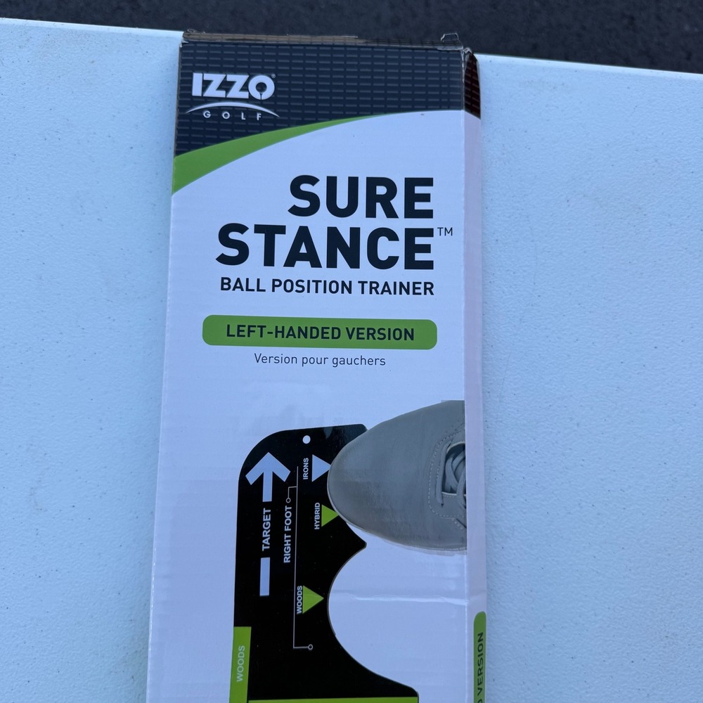 Izzo Golf Sure Stance Left Handed Ball Position Trainer Alignment Aid A93670 NEW